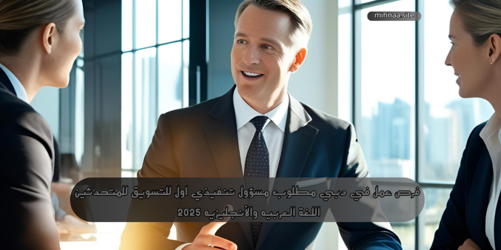 فرص عمل في دبي مطلوب مسؤول تنفيذي اول للتسويق