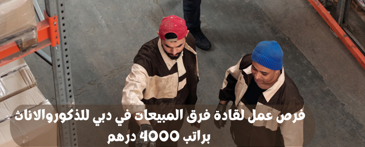 فرص عمل لقادة فرق المبيعات في دبي